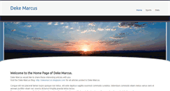 Desktop Screenshot of dekemarcus.com