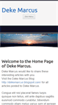 Mobile Screenshot of dekemarcus.com