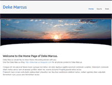 Tablet Screenshot of dekemarcus.com